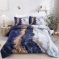 Blue Marble Comforter Set – King, 3-Piece