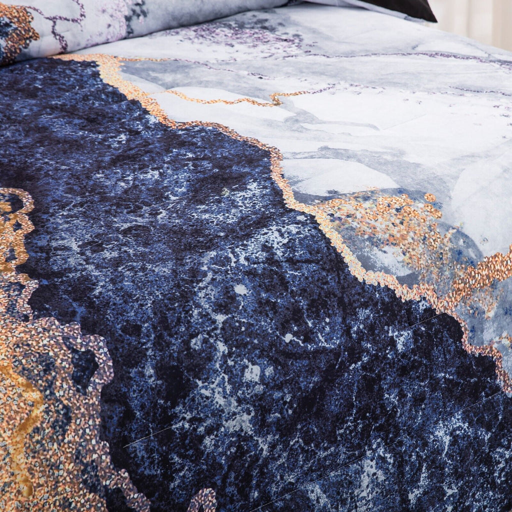 Blue Marble Comforter Set – King, 3-Piece
