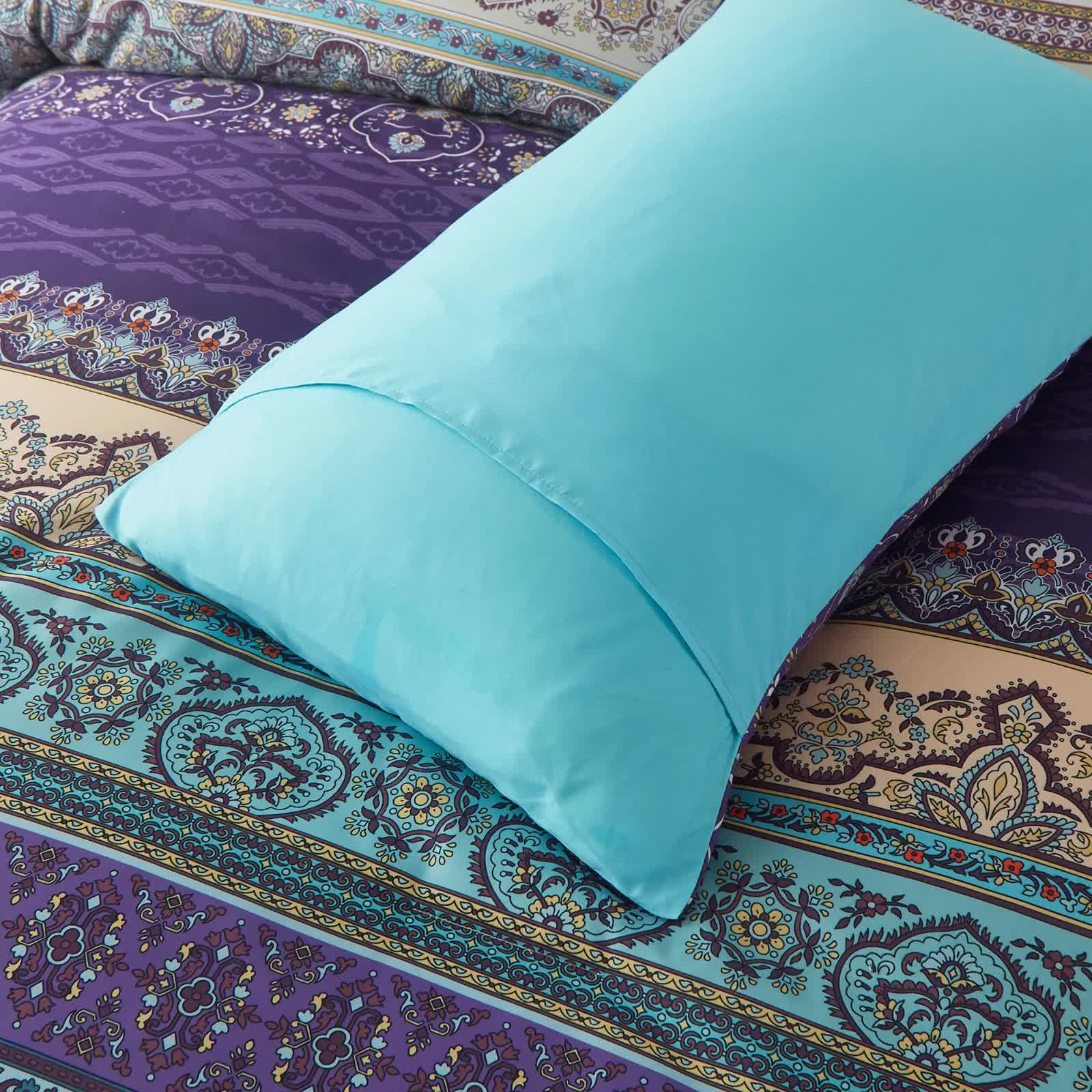 Boho Glow Teal Comforter Set – King, 3-Piece