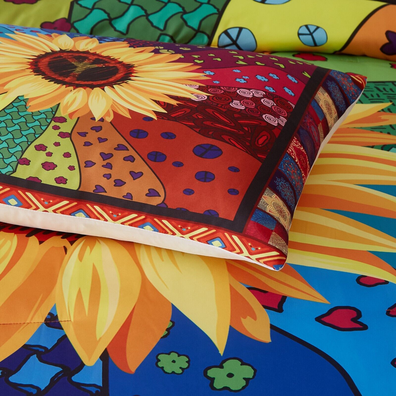 Sunflower Comforter Set – King, 3-Piece