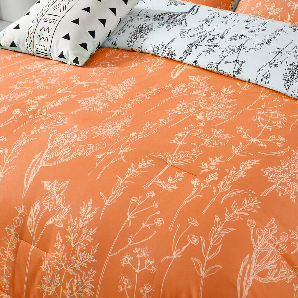 Charming Autumn Orange Comforter Set – King, 3-Piece