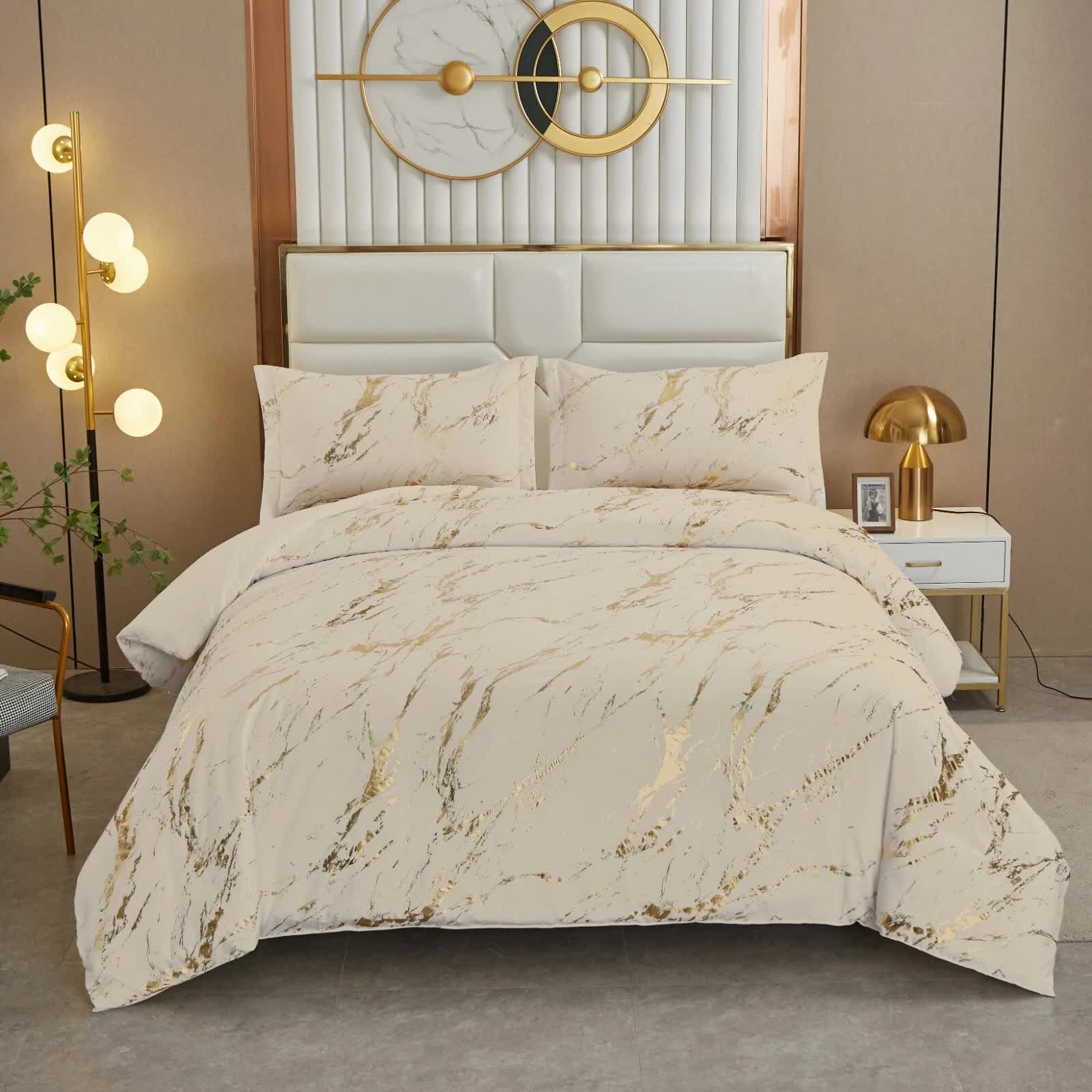 Coastal Drift Apricot Comforter Set – King, 3-Piece