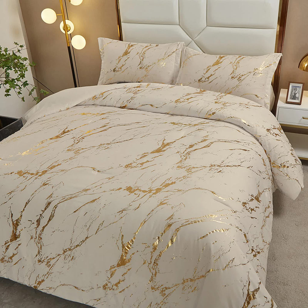 Coastal Drift Apricot Comforter Set – King, 3-Piece