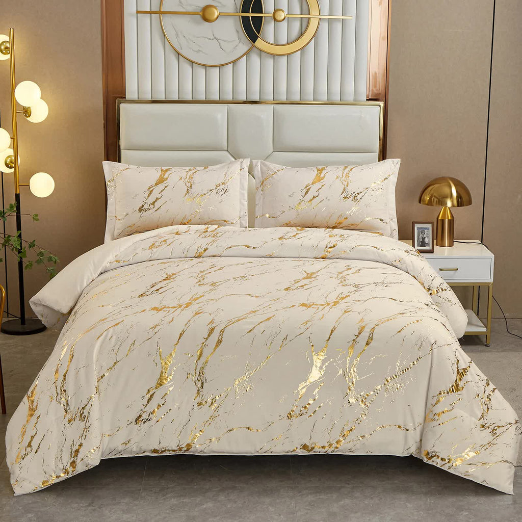 Coastal Drift Apricot Comforter Set – King, 3-Piece