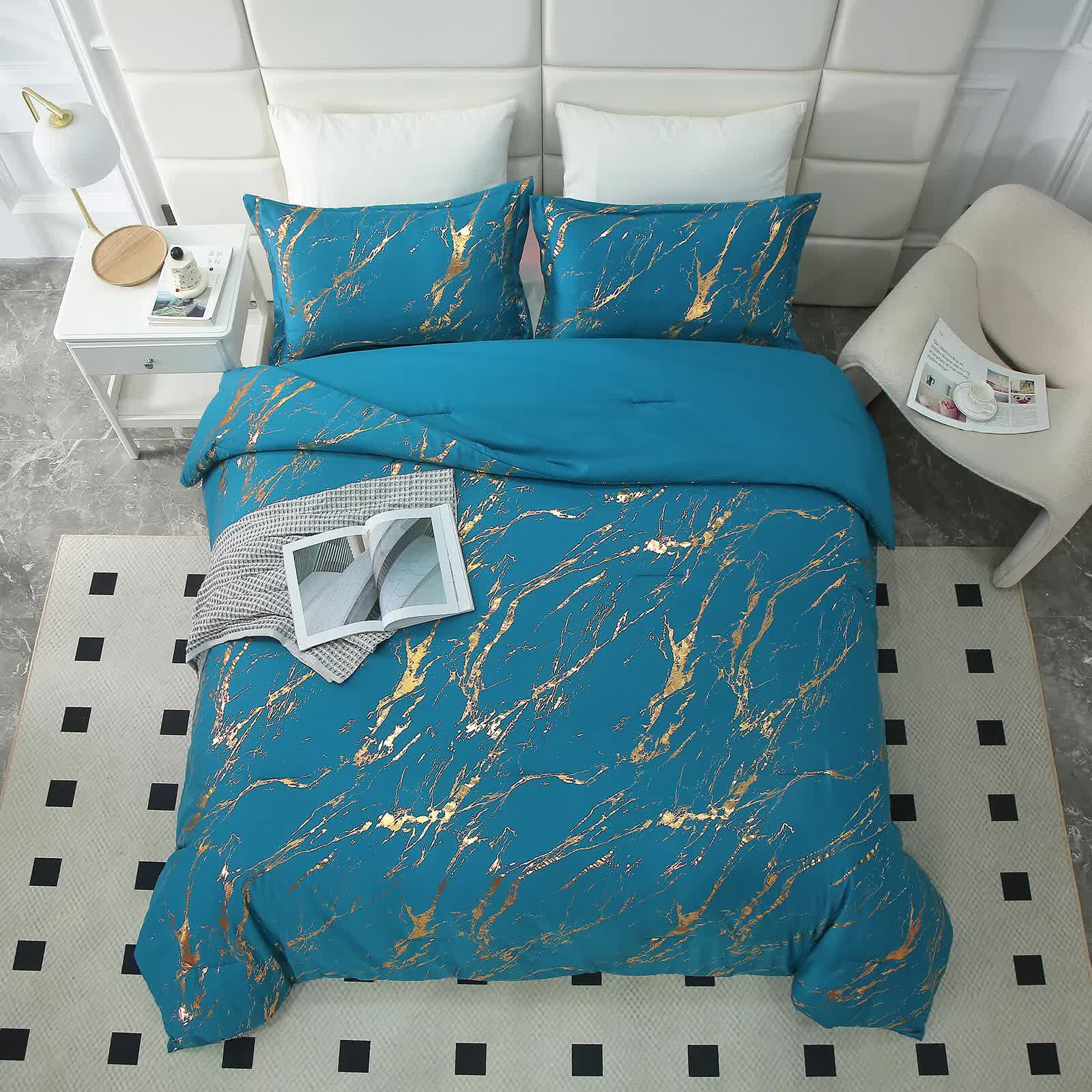 Cozy Cloud Teal Comforter Set – King, 3-Piece
