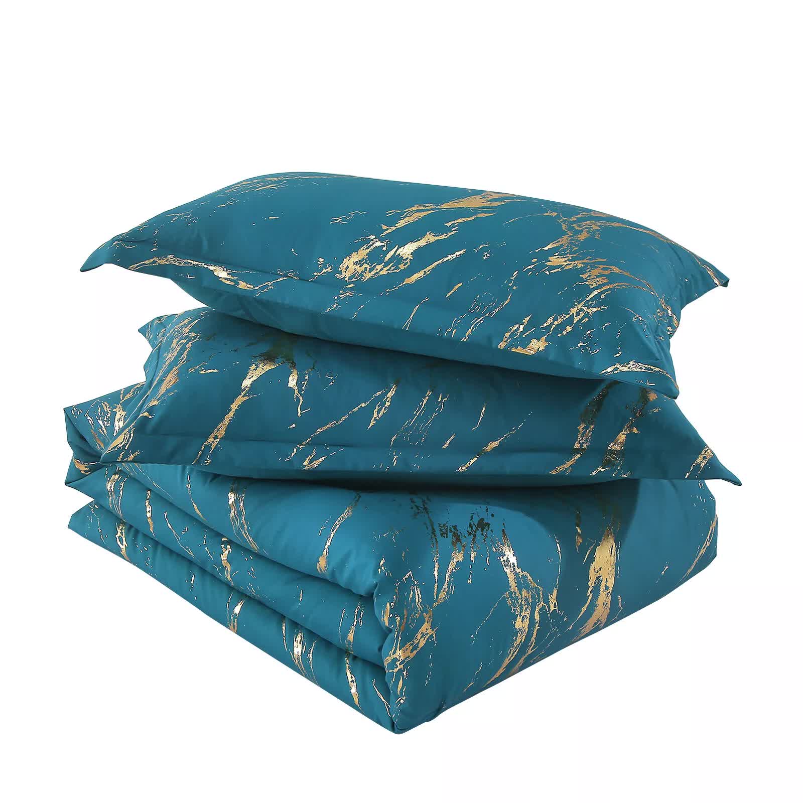 Cozy Cloud Teal Comforter Set – King, 3-Piece