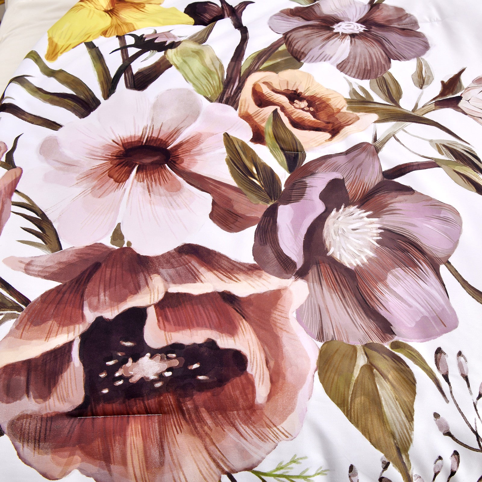 Blush Floral Comforter Set – King, 3-Piece