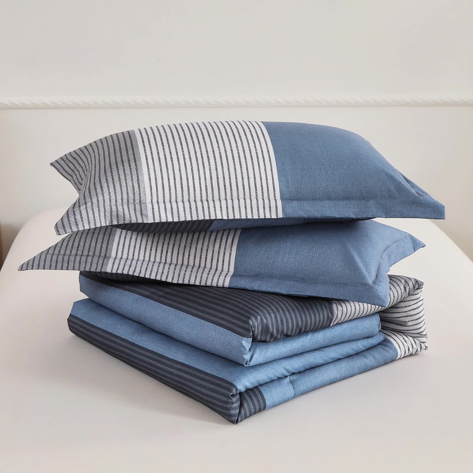 Coastal Drift Striped Comforter Set – King, 3-Piece
