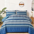 Boho Vibes Blue Comforter Set – King, 3-Piece