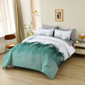 Floral Stripes Comforter Set – King, 3-Piece