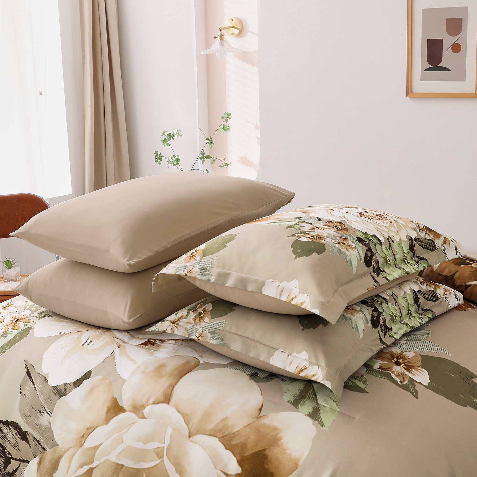 Cozy Floral Comforter Set – King, 3-Piece