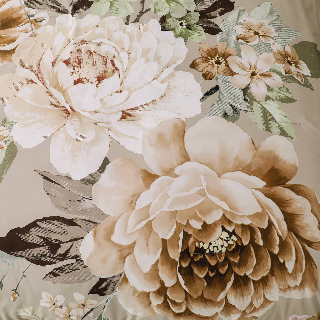Cozy Floral Comforter Set – King, 3-Piece