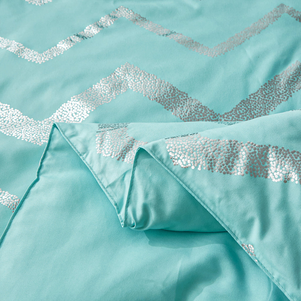 Blue Gradient Comforter Set – King, 3-Piece