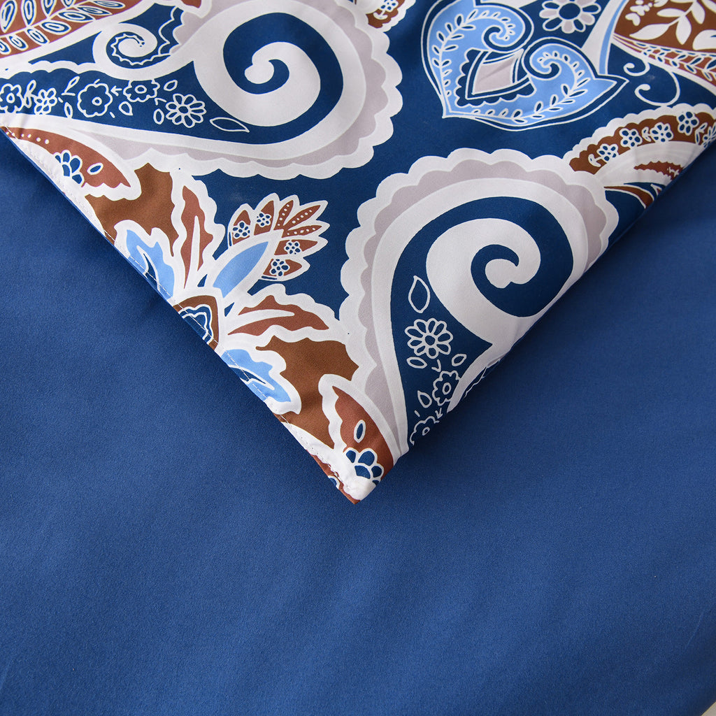 Floral Stripes Comforter Set – King, 3-Piece