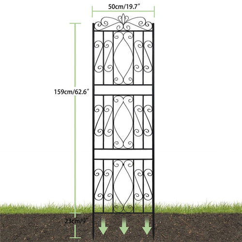 2 Pcs Large Metal Garden Trellis for Outdoor Yard & Patio