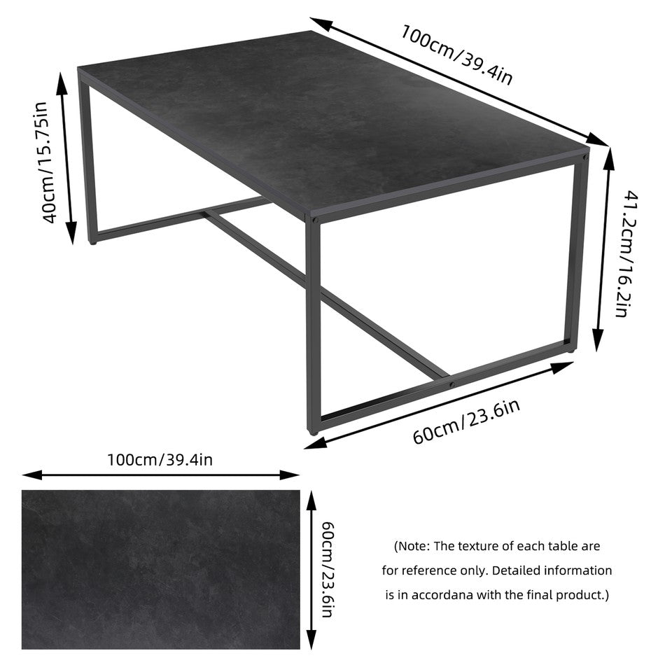 Elegant Heavy Duty Stone Coffee & Side Table