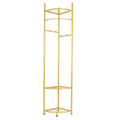 Fin Heavy Duty Clothes Stand Space-Saving Corner Coat Hat Shoes Rack Bedroom