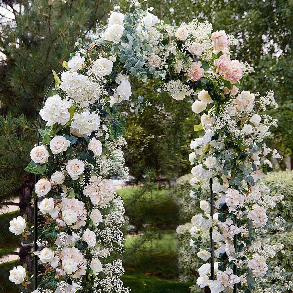 Rustproof Metal Garden Patio Arch Rose Arbour Archway Climbing Plant Trellis AU