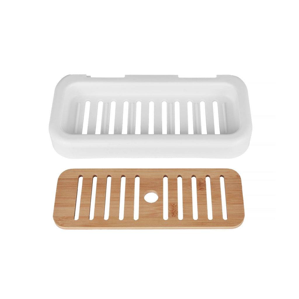 Bamboo Rack Shower Wall Caddy