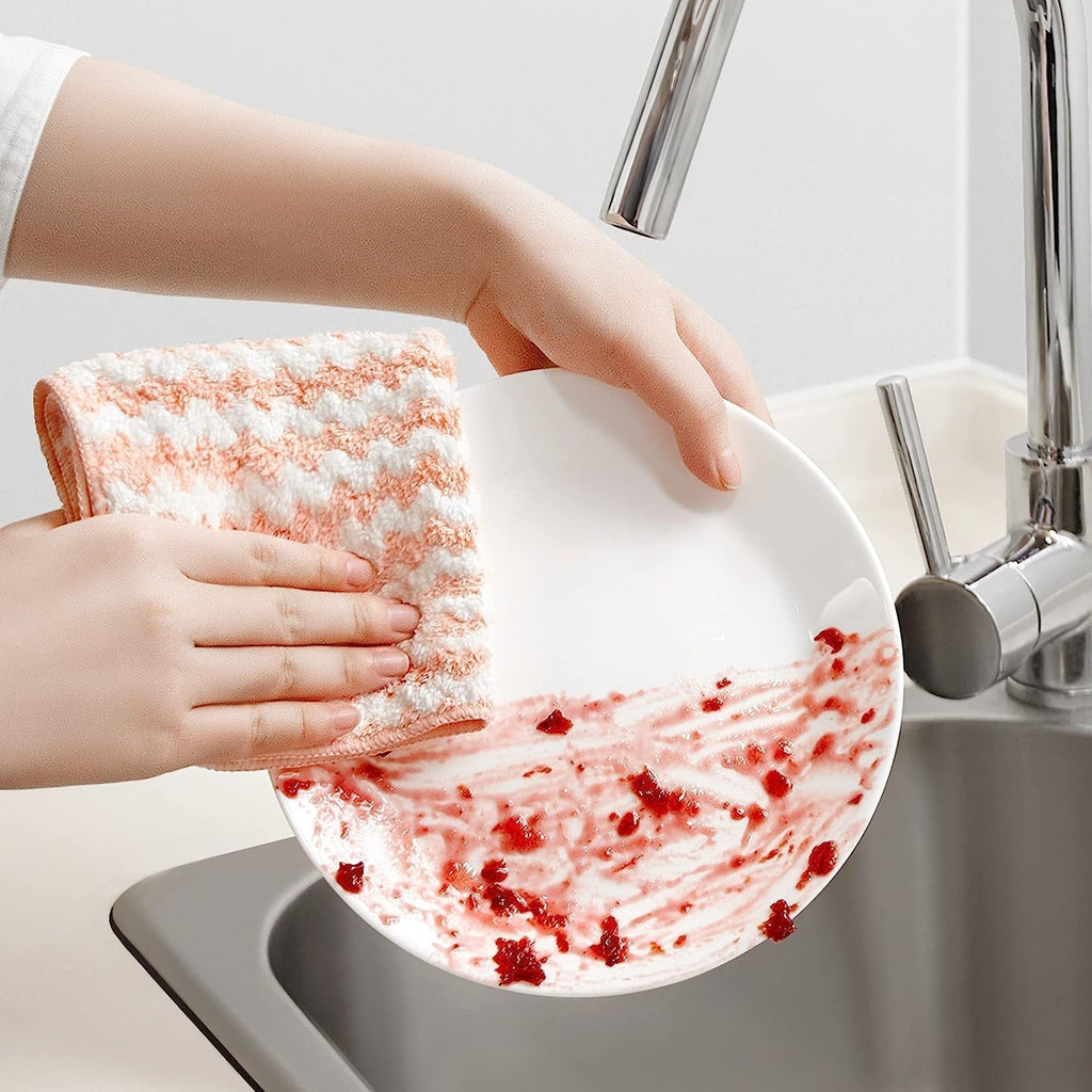 10-Pack Reusable Microfibre Cleaning Cloths – 30cm