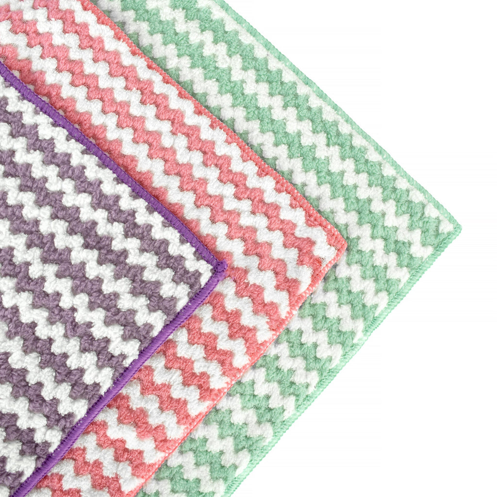 10-Pack Reusable Microfibre Cleaning Cloths – 30cm
