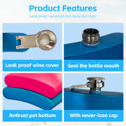 Lazy Dayz Stainless Steel Hip Flask 175ml – Green