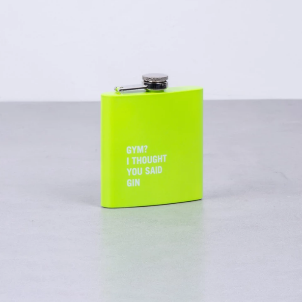 Lazy Dayz Stainless Steel Hip Flask 175ml – Green