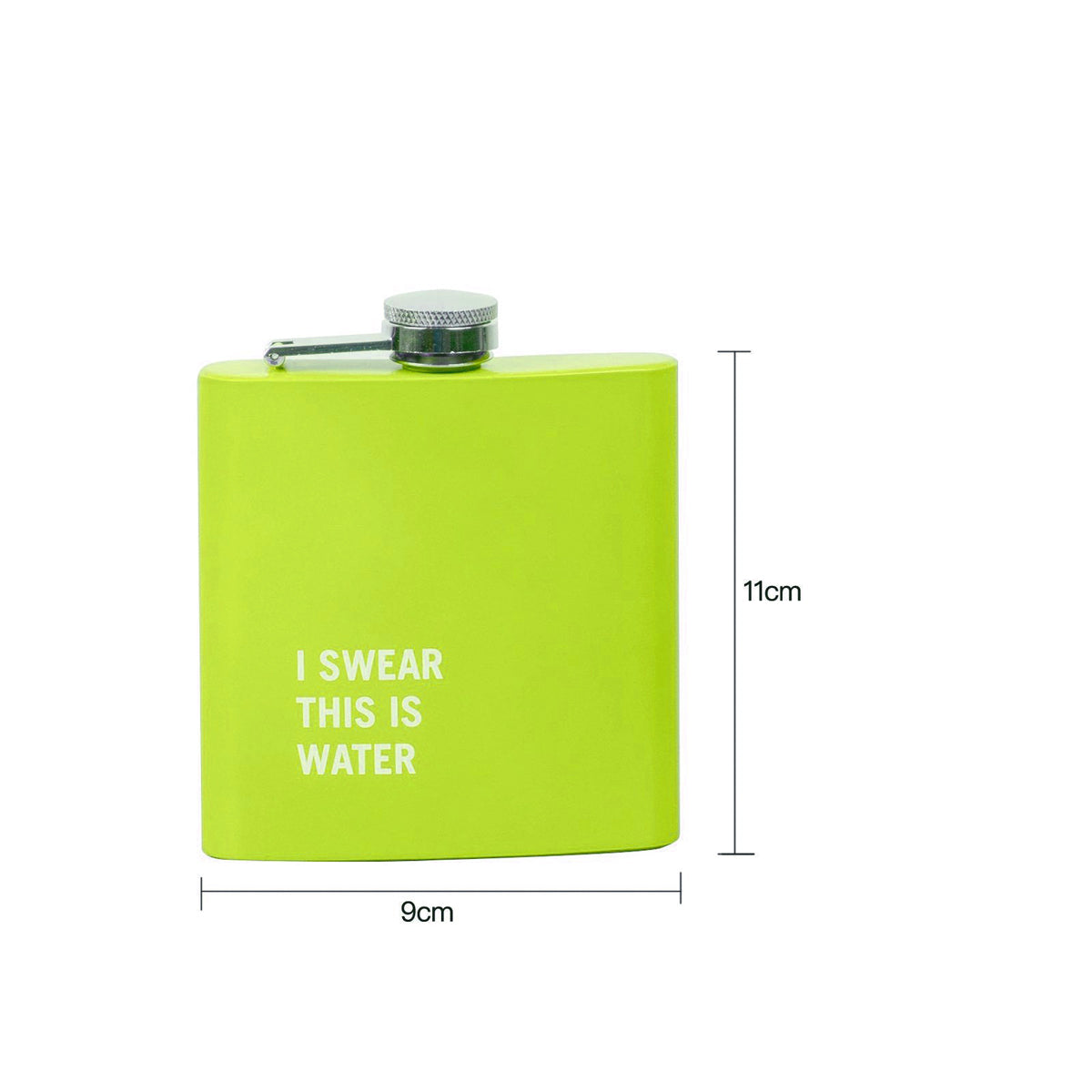 Lazy Dayz Stainless Steel Hip Flask 175ml – Green