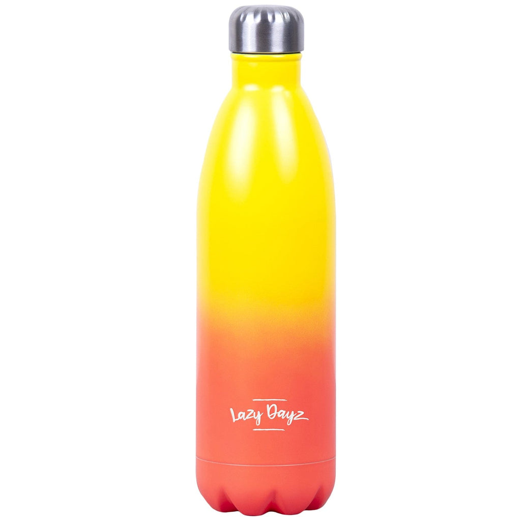 Lazy Dayz Double-Wall Drink Bottle 1L – Yellow Peach Ombre