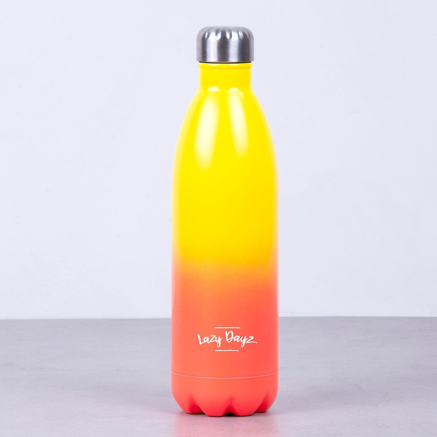 Lazy Dayz Double-Wall Drink Bottle 1L – Yellow Peach Ombre