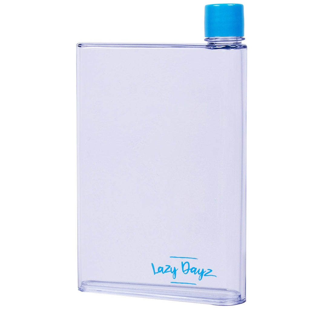 Lazy Dayz Flat Water Bottle 380ml – Blue