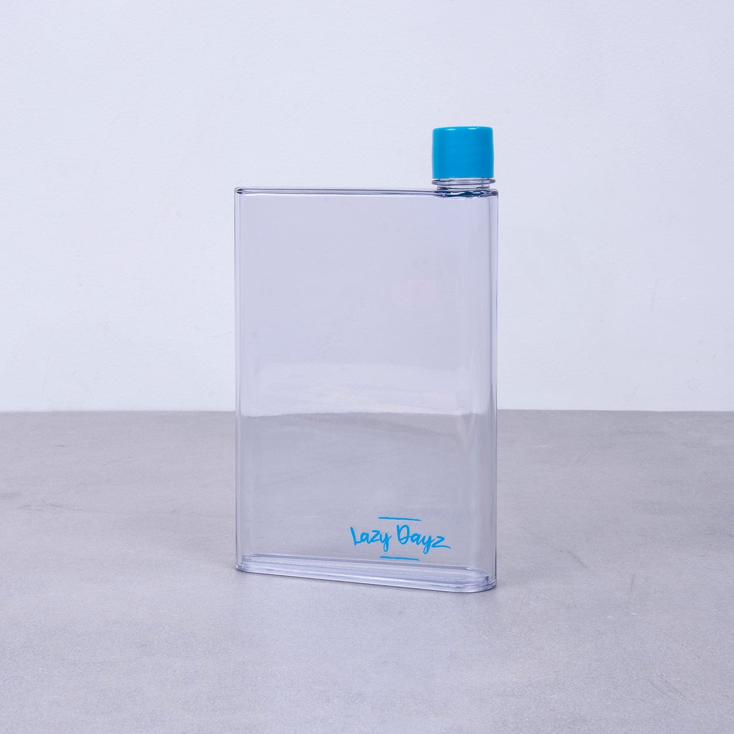 Lazy Dayz Flat Water Bottle 380ml – Blue