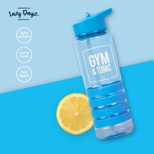 Lazy Dayz Sports Bottle with Sipper 750ml – Blue