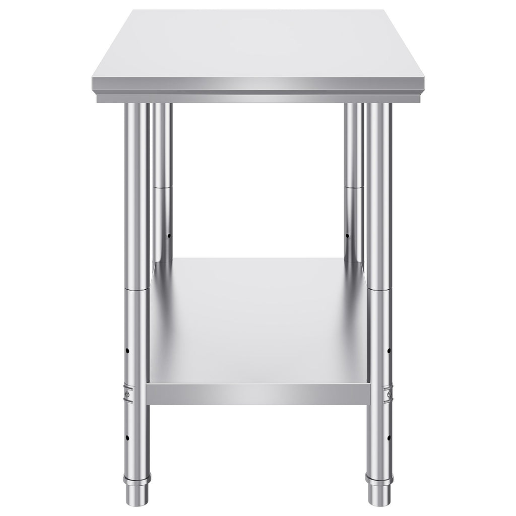910x610mm Stainless Steel Kitchen Bench Commercial Work Food Prep Table