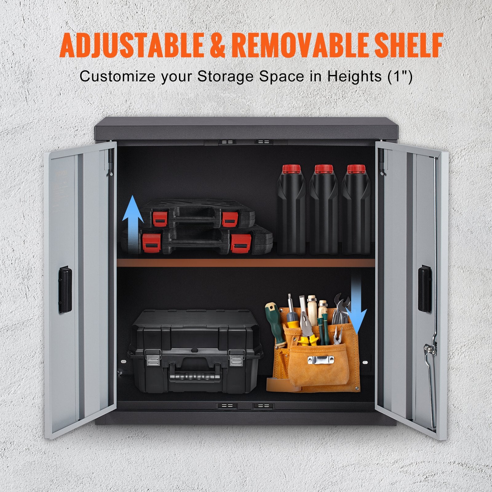Foldable Wall Cabinet Garage Cabinet Wall Mounted 26
