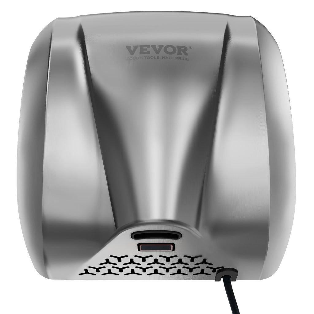 Heavy Duty Commercial Hand Dryer, 1800W Automatic High Speed Stainless Steel Warm Wind Hand Blower, 220V-240V Plug In/Hardwired Two Power Options, Compliant for Industry Business Restrooms