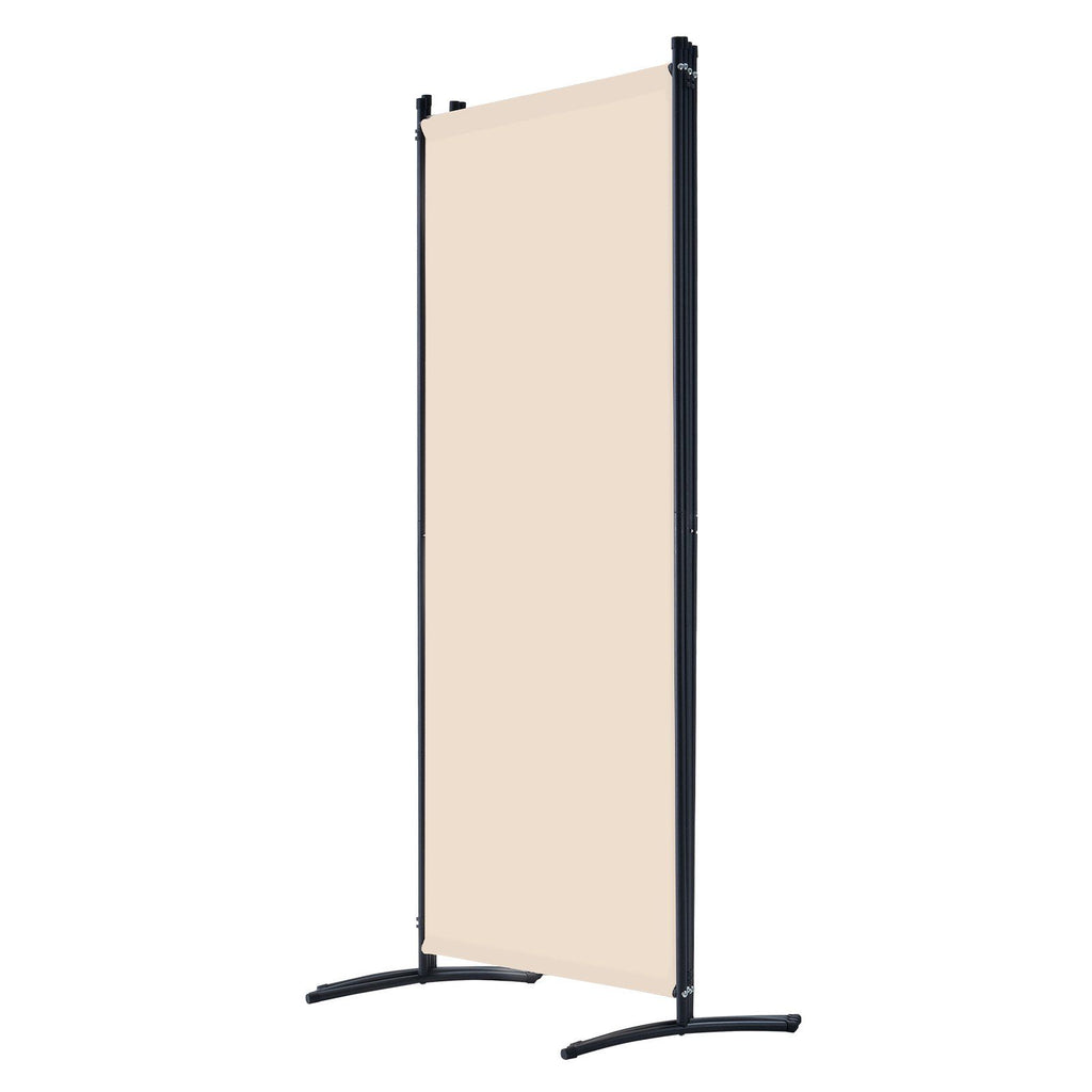 4-Panel Extra-Wide Fabric Room Divider – Beige