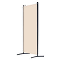 4-Panel Extra-Wide Fabric Room Divider – Beige
