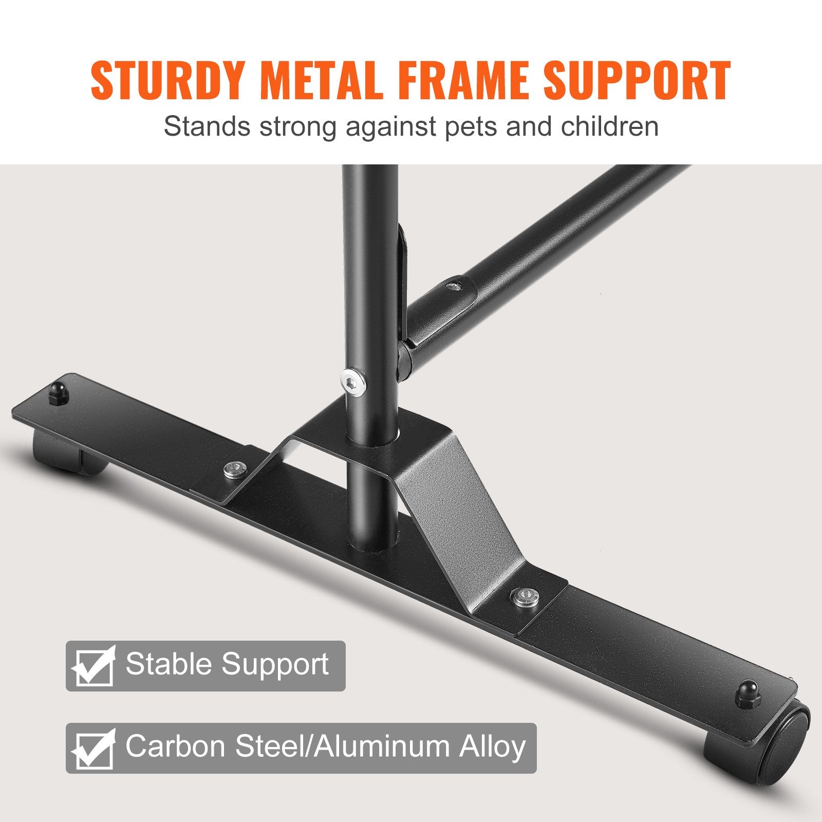 Portable Rolling Room Divider – 8 ft × 10 ft, Black