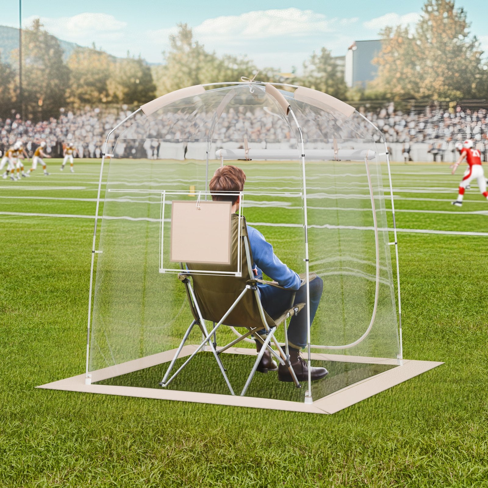 Sports Tent Instant Tent Shelter Weather Proof 1 Person Clear Bubble Tent