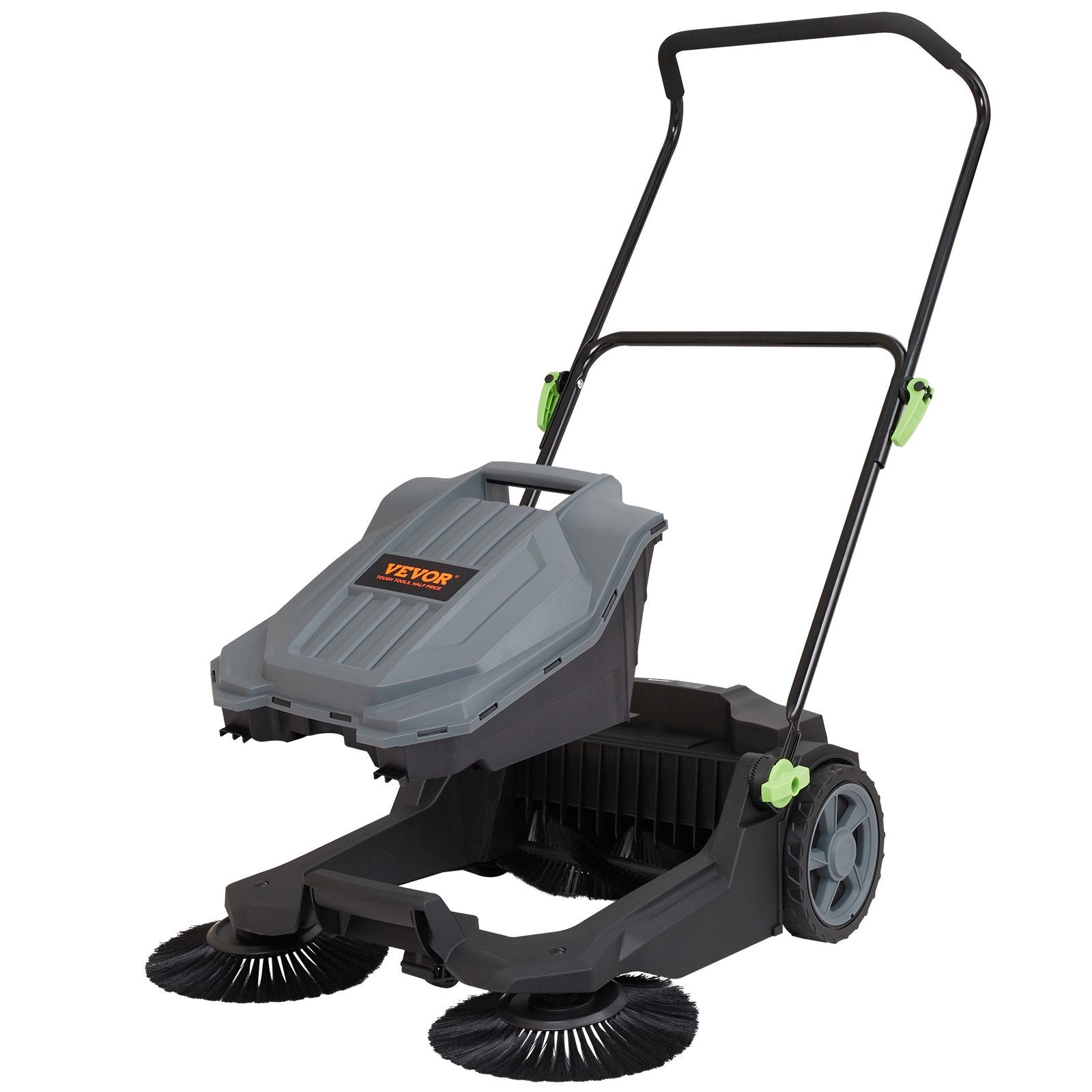 VEVOR 25.6-Inch Walk-Behind Floor Sweeper