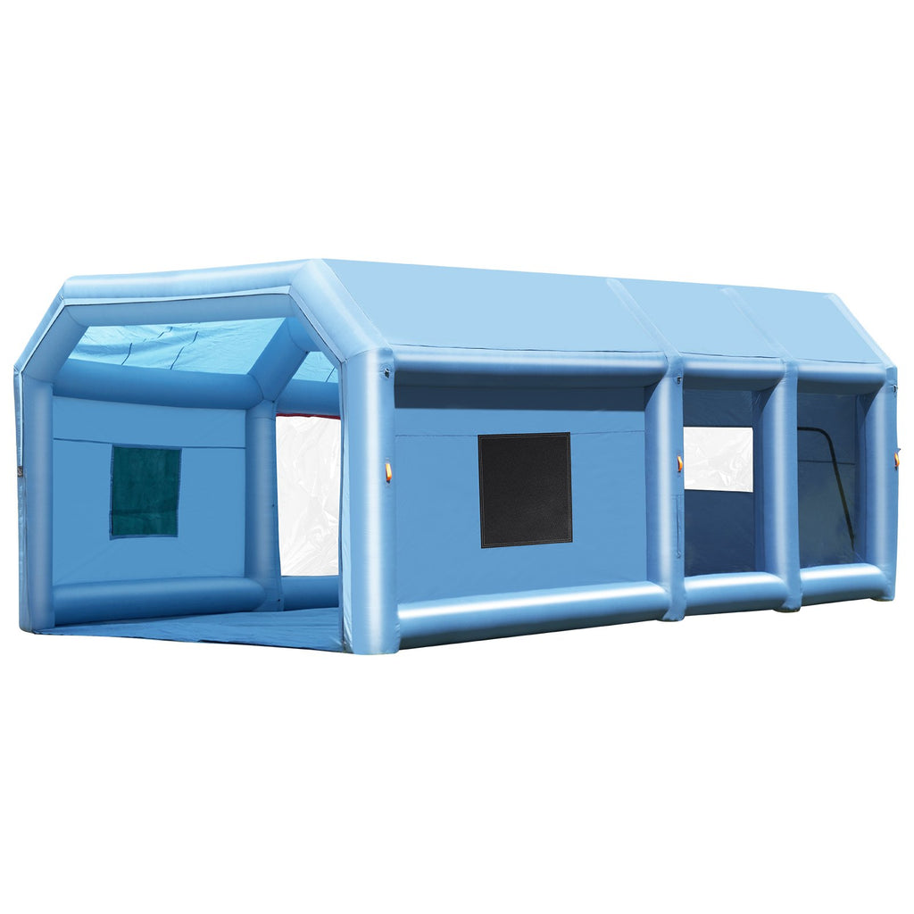 Inflatable Paint Booth 26.2x14.8x9.8ft Inflatable Spray Booth 950W+750W