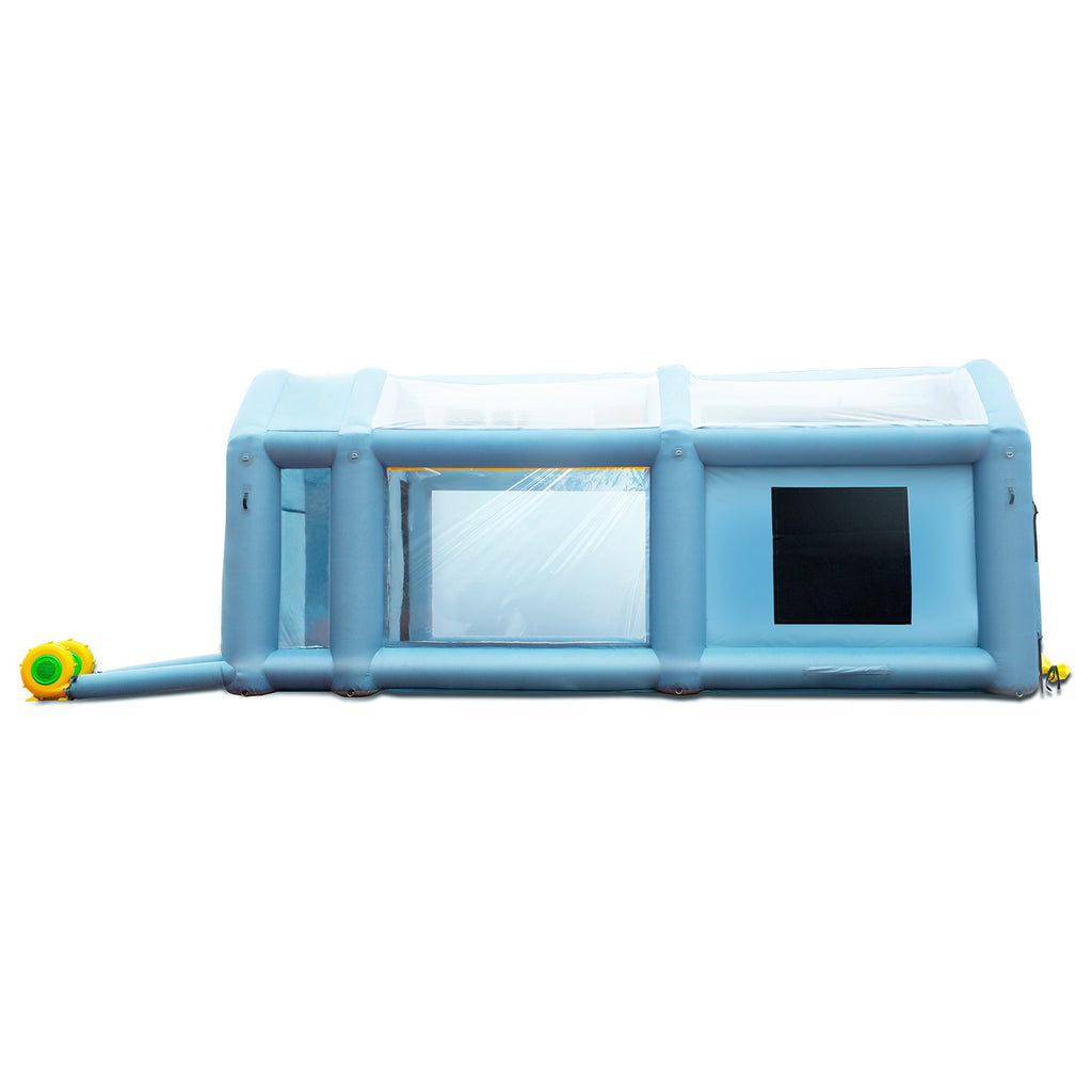 Inflatable Spray Booth Car Paint Tent 20x10x8ft Filter System 2 Blowers