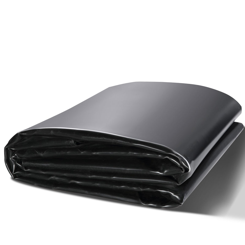 Pond Liner, 6 x 7.6 m 45 Mil Thick, Pliable EPDM Material Pond Skins, Easy Cutting Underlayment for Fish or Koi Pond, Waterfall Base, Water Features, Water Gardens, Fountains, Black