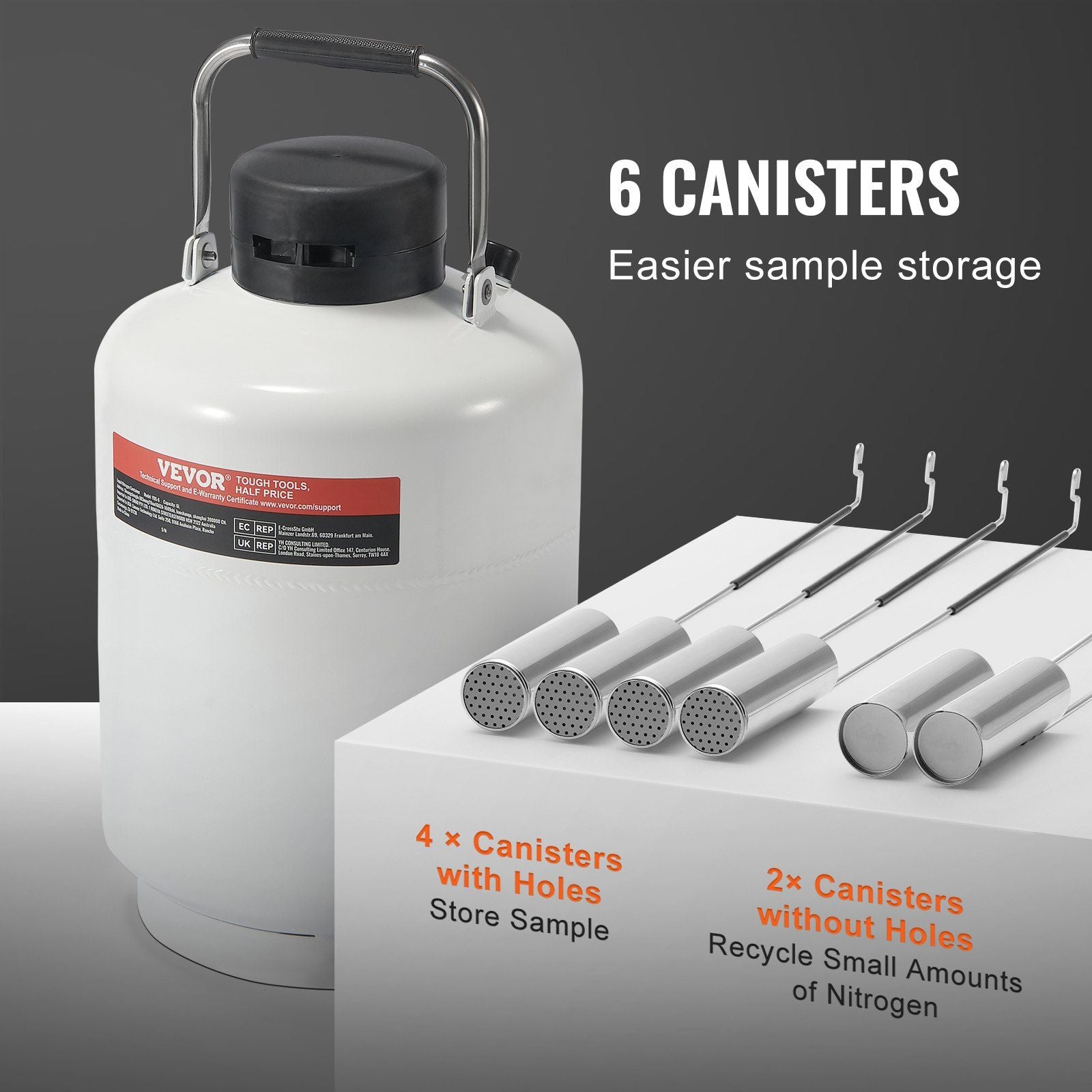 10L Liquid Nitrogen Storage Dewar