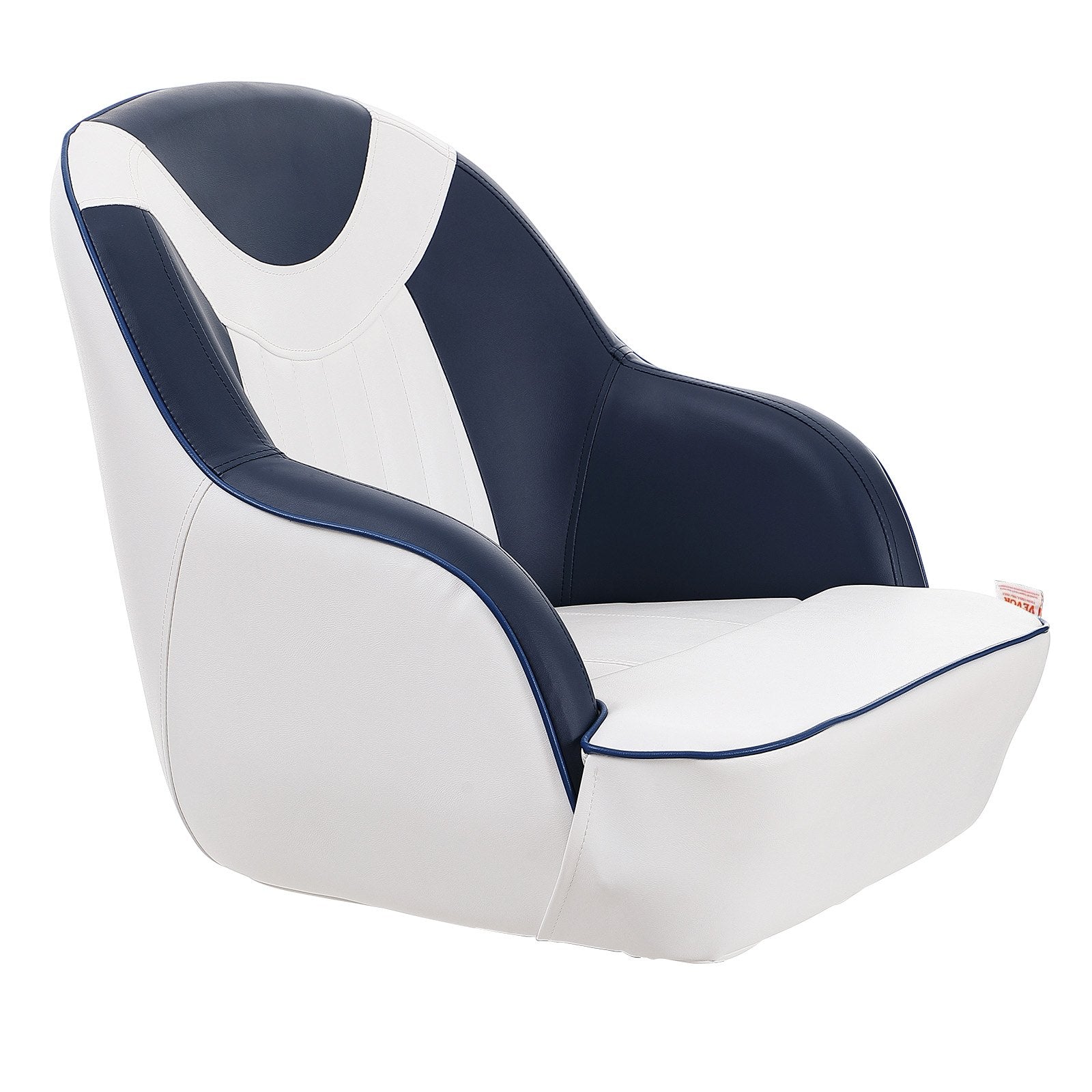 Captain Bucket Seat, Pontoon Boat Seat with Thickened Sponge Padding, Boat Captain Chair for Fishing Boat, Sightseeing Boat, Speedboat, Canoe, 1-Piece