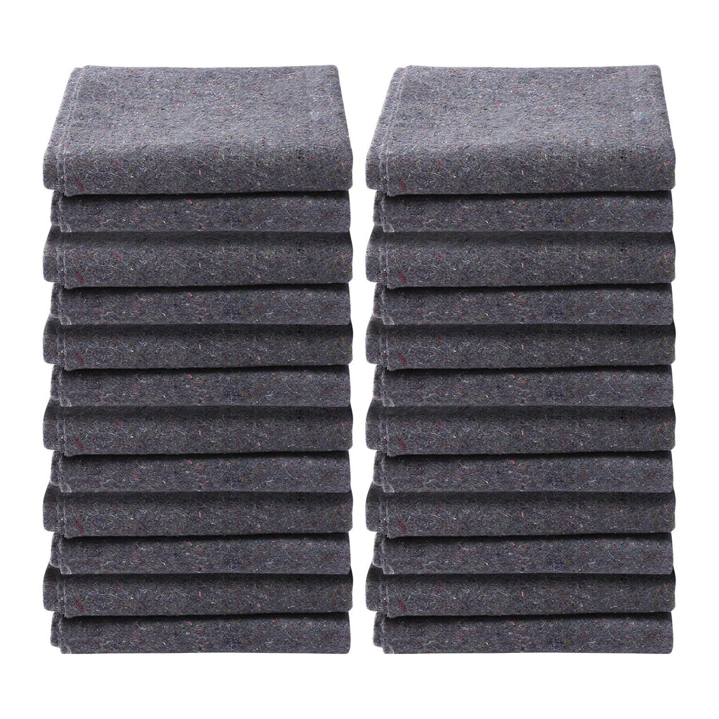 Moving Blankets, 1829 x 1372 mm, 12 kg/dz Weight, 12 Pack, Professional Recycled Cotton Packing Blanket, Large Heavy Duty Shipping Mover Pads Perfect for Protecting Furniture, Floors, Appliances