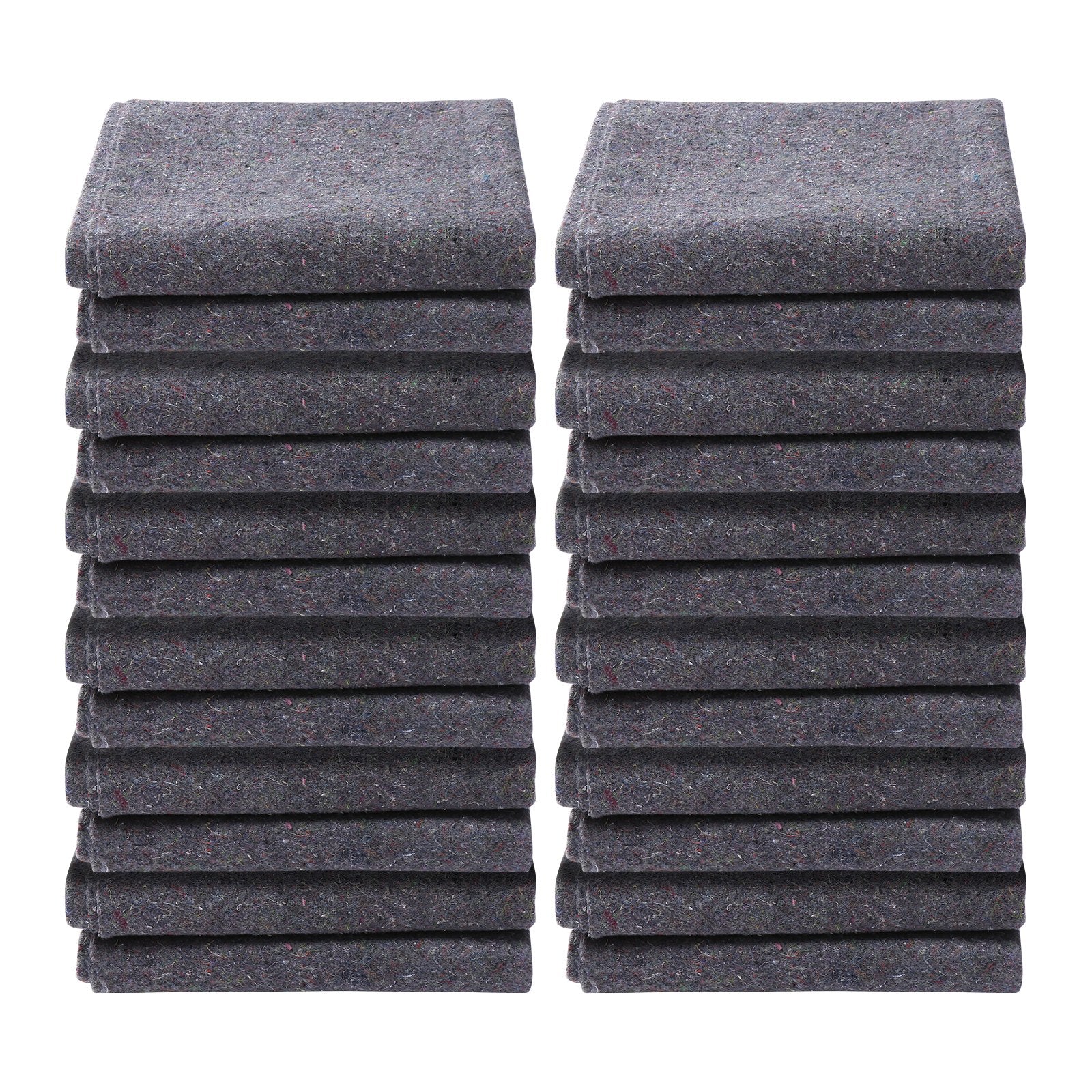 Moving Blankets, 1829 x 1372 mm, 12 kg/dz Weight, 12 Pack, Professional Recycled Cotton Packing Blanket, Large Heavy Duty Shipping Mover Pads Perfect for Protecting Furniture, Floors, Appliances