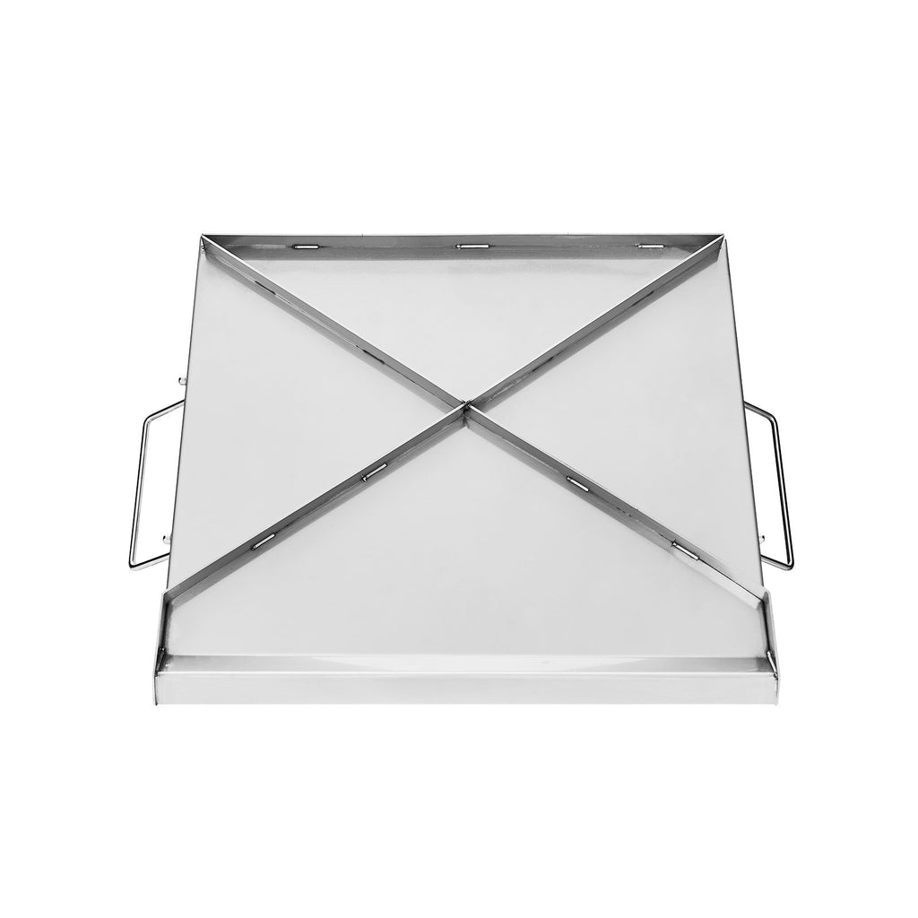 Stainless Steel Griddle, 18x16 inch Universal Flat Top Rectangular Plate, Gas Grill Griddle for BBQ Grill, Teppanyaki, Portable Family Cookware with Handle, for Camping Tailgating Party