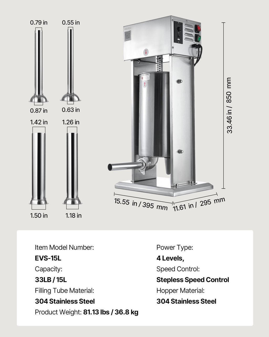 15L Electric Sausage Stuffer